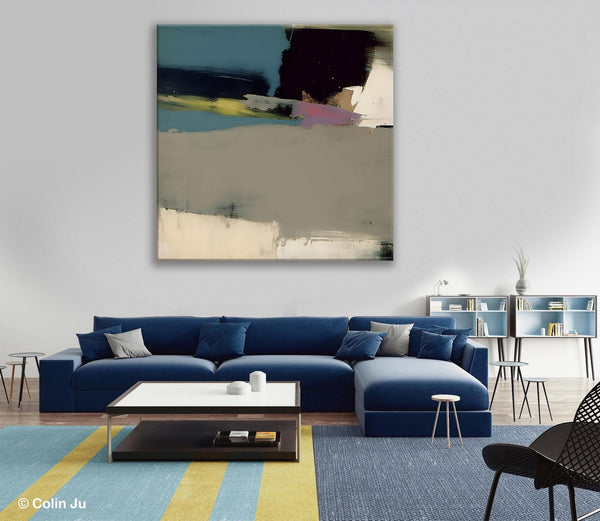 Abstract Wall Art for Bedroom, Original Modern Acrylic Artwork, Modern Canvas Art Paintings, Extra Large Abstract Paintings for Dining Room-LargePaintingArt.com