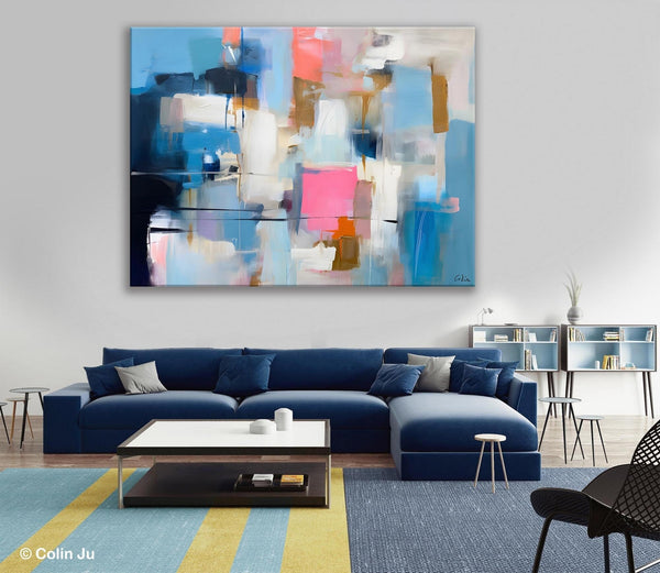 Large Wall Art Paintings, Simple Canvas Art, Contemporary Painting on Canvas, Original Canvas Wall Art for sale, Simple Abstract Paintings-LargePaintingArt.com
