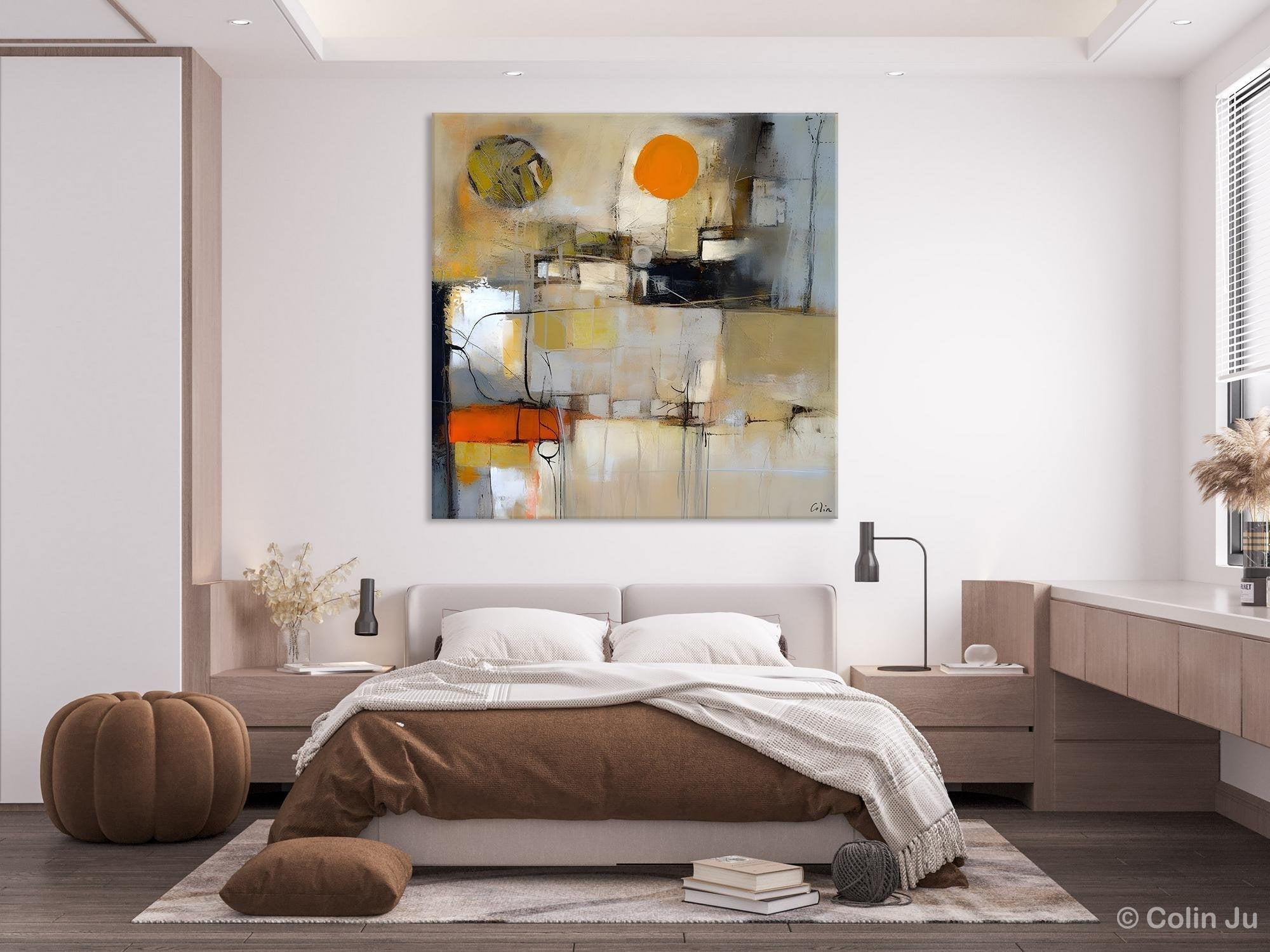 Large Abstract Art for Bedroom, Simple Modern Acrylic Art, Modern Original Abstract Art, Canvas Paintings for Sale, Contemporary Canvas Art-LargePaintingArt.com