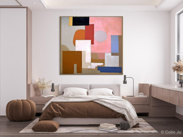 Extra Large Canvas Paintings for Living Room, Original Modern Abstract Artwork, Geometric Modern Canvas Art, Abstract Wall Art for Sale-LargePaintingArt.com