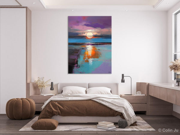 Original Landscape Painting on Canvas, Hand Painted Canvas Art, Abstract Landscape Artwork, Contemporary Wall Art Paintings, Huge Canvas Art-LargePaintingArt.com