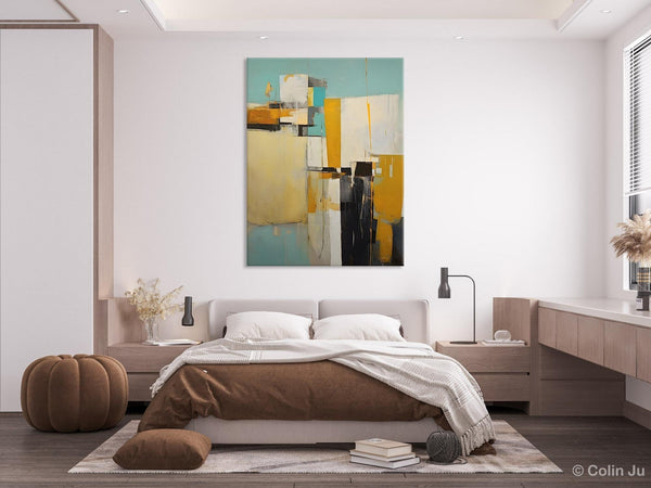 Large Modern Canvas Wall Art Paintings, Large Wall Art Paintings for Bedroom, Original Abstract Art, Hand Painted Acrylic Painting on Canvas-LargePaintingArt.com