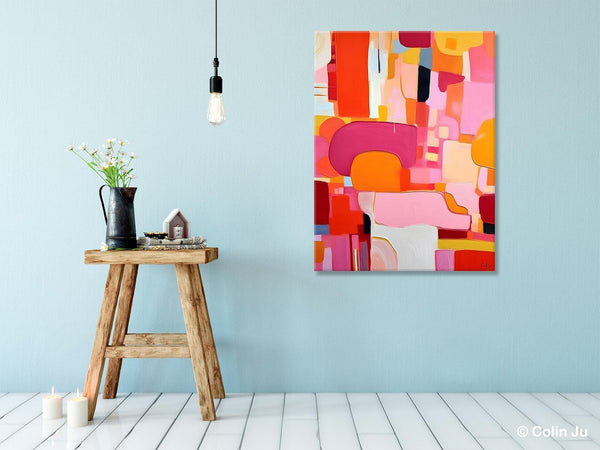 Large Modern Canvas Artwork, Original Wall Art Paintings, Large Paintings for Bedroom, Hand Painted Canvas Art, Acrylic Painting on Canvas-LargePaintingArt.com
