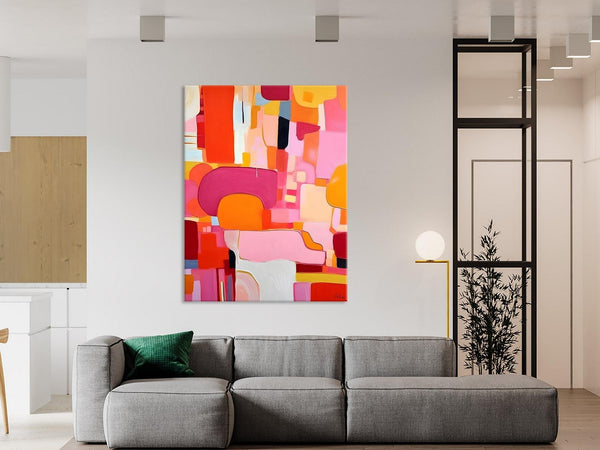 Large Modern Canvas Artwork, Original Wall Art Paintings, Large Paintings for Bedroom, Hand Painted Canvas Art, Acrylic Painting on Canvas-LargePaintingArt.com