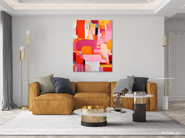 Large Modern Canvas Artwork, Original Wall Art Paintings, Large Paintings for Bedroom, Hand Painted Canvas Art, Acrylic Painting on Canvas-LargePaintingArt.com