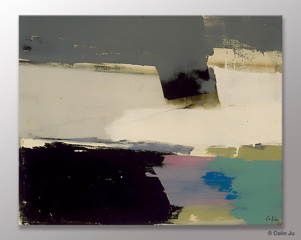 Abstract Landscape Paintings, Modern Wall Art for Living Room, Landscape Acrylic Paintings, Original Abstract Abstract Painting on Canvas-LargePaintingArt.com