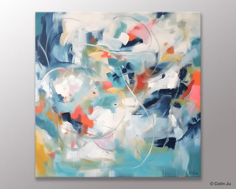 Modern Acrylic Art, Modern Original Abstract Art, Large Abstract Art for Bedroom, Simple Canvas Paintings for Sale, Contemporary Canvas Art-LargePaintingArt.com