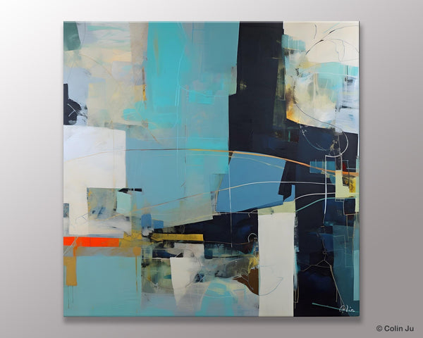 Original Abstract Wall Art, Contemporary Canvas Art, Simple Canvas Paintings, Large Abstract Art for Bedroom, Modern Acrylic Art for Sale-LargePaintingArt.com