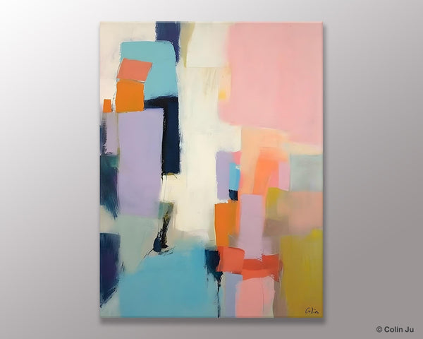 Original Abstract Art, Contemporary Acrylic Art on Canvas, Large Wall Art Painting for Bedroom, Oversized Modern Abstract Wall Paintings-LargePaintingArt.com