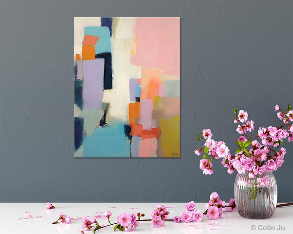 Original Abstract Art, Contemporary Acrylic Art on Canvas, Large Wall Art Painting for Bedroom, Oversized Modern Abstract Wall Paintings-LargePaintingArt.com