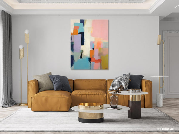 Original Abstract Art, Contemporary Acrylic Art on Canvas, Large Wall Art Painting for Bedroom, Oversized Modern Abstract Wall Paintings-LargePaintingArt.com