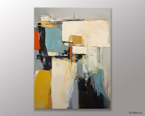 Large Modern Canvas Paintings, Heavy Texture Paintings, Large Original Wall Art Painting for Bedroom, Acrylic Paintings on Canvas-LargePaintingArt.com