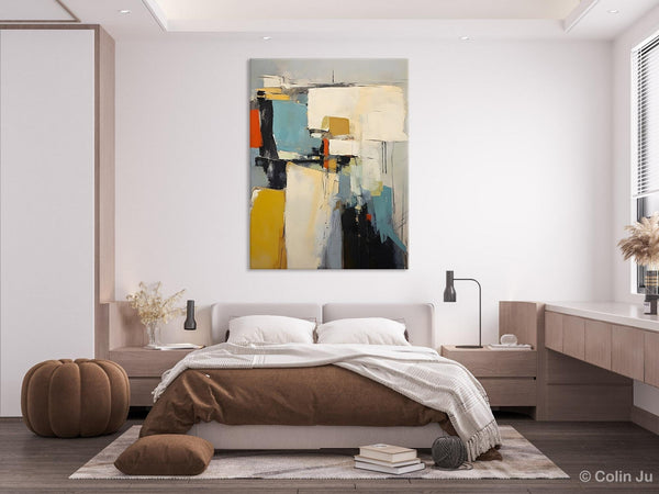 Large Modern Canvas Paintings, Heavy Texture Paintings, Large Original Wall Art Painting for Bedroom, Acrylic Paintings on Canvas-LargePaintingArt.com