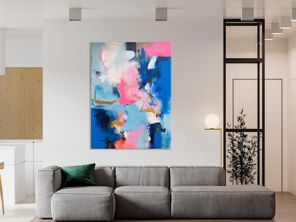 Large Abstract Painting for Bedroom, Oversized Canvas Wall Art Paintings, Original Modern Artwork, Contemporary Acrylic Painting on Canvas-LargePaintingArt.com