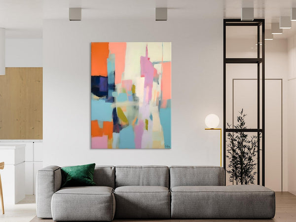 Large Modern Canvas Art for Bedroom, Original Wall Art Paintings, Large Paintings for Sale, Hand Painted Canvas Art, Acrylic Art on Canvas-LargePaintingArt.com