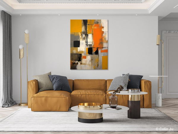 Oversized Abstract Art Paintings, Original Canvas Artwork, Large Wall Art Painting for Dining Room, Contemporary Acrylic Painting on Canvas-LargePaintingArt.com