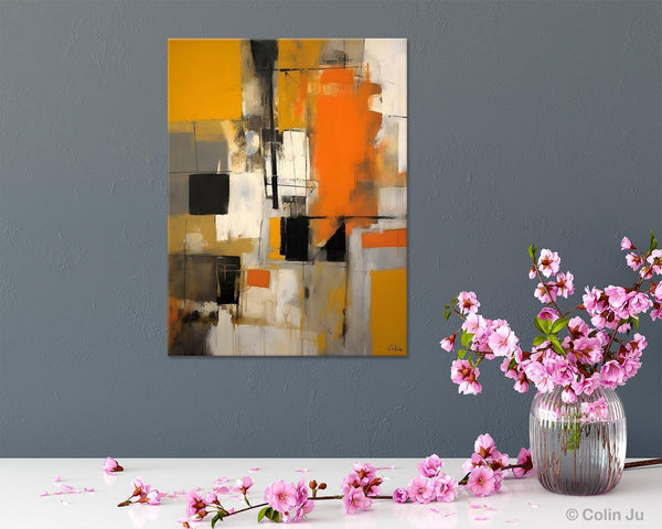 Oversized Abstract Art Paintings, Original Canvas Artwork, Large Wall Art Painting for Dining Room, Contemporary Acrylic Painting on Canvas-LargePaintingArt.com