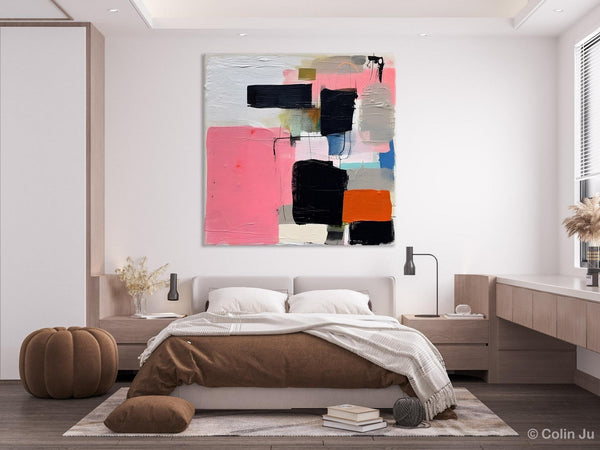 Modern Original Abstract Art, Large Wall Art for Bedroom, Geometric Modern Acrylic Art, Canvas Paintings for Sale, Contemporary Canvas Art-LargePaintingArt.com