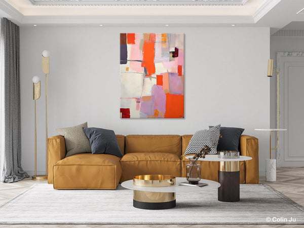 Large Modern Canvas Art for Dining Room, Simple Abstract Art, Large Original Wall Art Painting for Bedroom, Acrylic Paintings on Canvas-LargePaintingArt.com