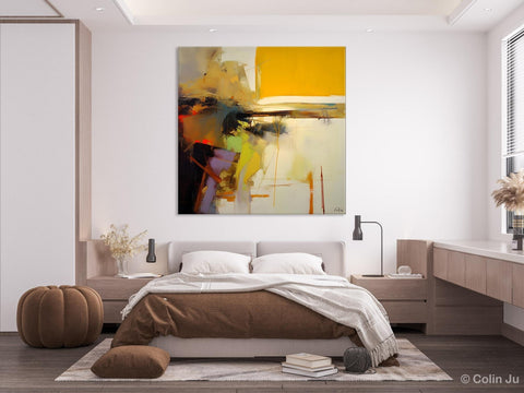 Large Abstract Art for Bedroom, Modern Acrylic Art, Modern Original Abstract Art, Simple Canvas Paintings for Sale, Contemporary Canvas Art-LargePaintingArt.com