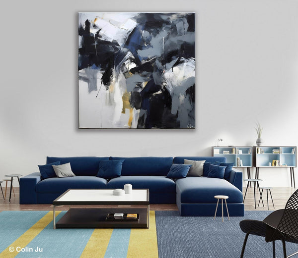 Simple Modern Acrylic Art, Modern Original Abstract Art, Large Abstract Art for Bedroom, Canvas Paintings for Sale, Contemporary Canvas Art-LargePaintingArt.com