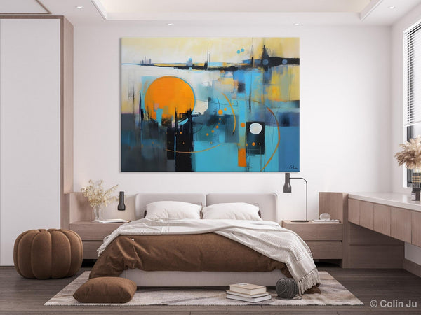 Oversized Canvas Wall Art Paintings, Original Modern Artwork, Large Abstract Painting for Bedroom, Contemporary Acrylic Painting on Canvas-LargePaintingArt.com