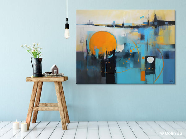 Oversized Canvas Wall Art Paintings, Original Modern Artwork, Large Abstract Painting for Bedroom, Contemporary Acrylic Painting on Canvas-LargePaintingArt.com