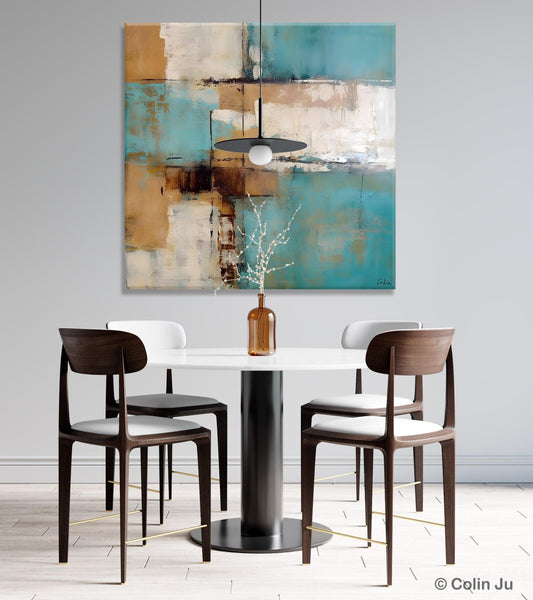 Large Wall Art for Bedroom, Geometric Modern Acrylic Art, Modern Original Abstract Art, Canvas Paintings for Sale, Contemporary Canvas Art-LargePaintingArt.com