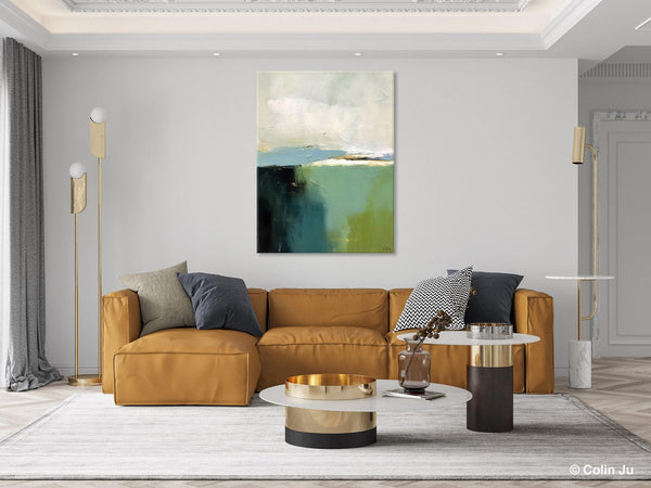 Simple Modern Wall Art, Oversized Contemporary Acrylic Paintings, Original Abstract Paintings, Extra Large Canvas Painting for Living Room-LargePaintingArt.com
