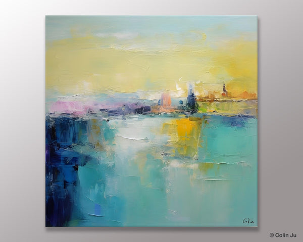 Modern Canvas Paintings, Contemporary Canvas Art, Original Modern Wall Art, Modern Acrylic Artwork, Large Abstract Painting for Bedroom-LargePaintingArt.com