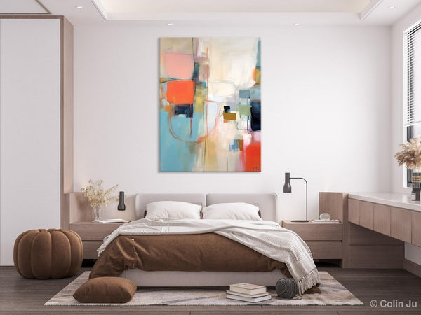 Large Wall Paintings for Bedroom, Original Abstract Art, Contemporary Abstract Paintings on Canvas, Oversized Abstract Wall Art Paintings-LargePaintingArt.com