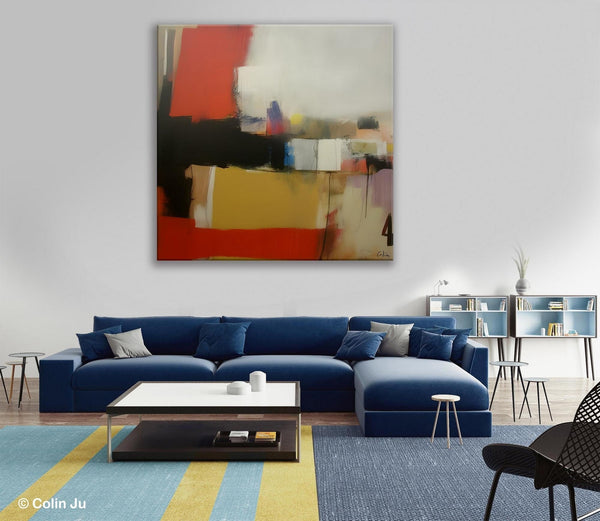 Modern Original Abstract Art, Canvas Paintings for Sale, Large Wall Art for Bedroom, Geometric Modern Acrylic Art, Contemporary Canvas Art-LargePaintingArt.com