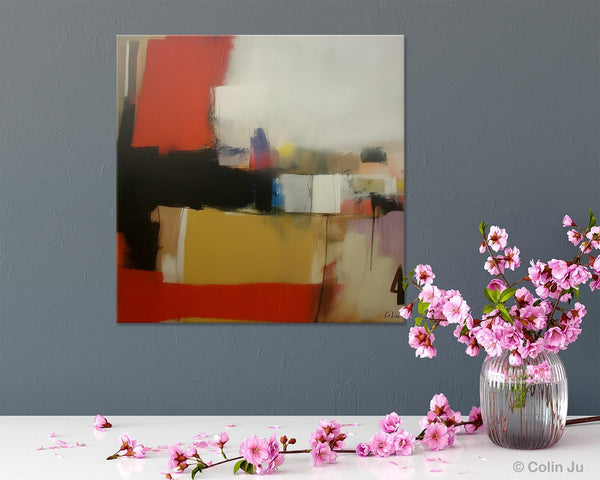 Modern Original Abstract Art, Canvas Paintings for Sale, Large Wall Art for Bedroom, Geometric Modern Acrylic Art, Contemporary Canvas Art-LargePaintingArt.com