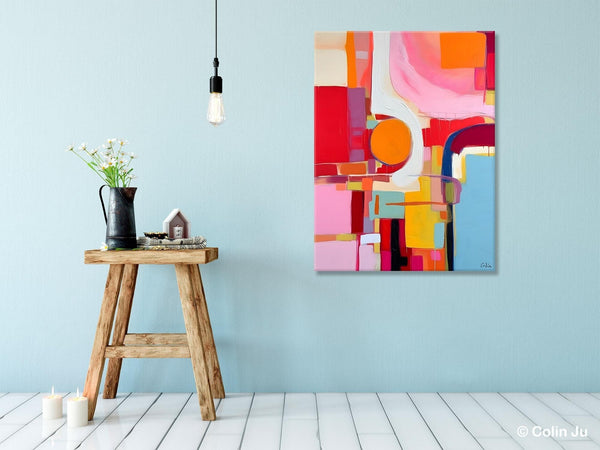 Simple Modern Wall Art, Oversized Contemporary Canvas Art, Original Abstract Paintings, Extra Large Acrylic Painting for Living Room-LargePaintingArt.com