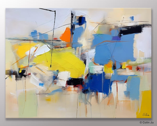 Large Canvas Art for Sale, Original Abstract Art Paintings, Hand Painted Canvas Art, Acrylic Painting on Canvas, Large Painting for Bedroom-LargePaintingArt.com