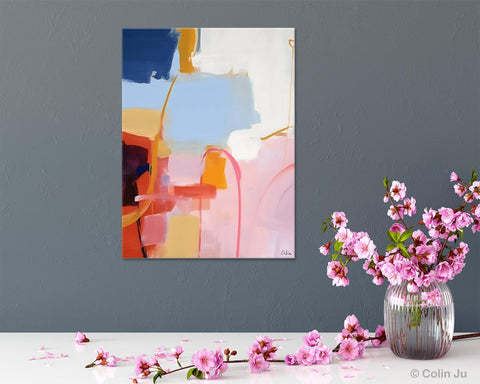 Contemporary Acrylic Painting on Canvas, Large Wall Art Painting for Bedroom, Original Canvas Art, Oversized Modern Abstract Wall Paintings-LargePaintingArt.com