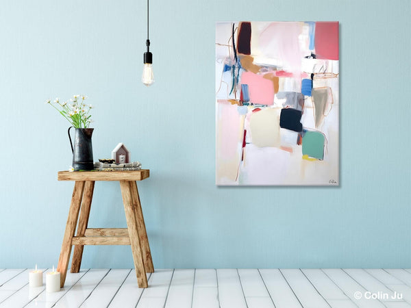 Abstract Painting on Canvas, Contemporary Acrylic Paintings, Extra Large Canvas Painting for Bedroom, Original Abstract Wall Art for Sale-LargePaintingArt.com