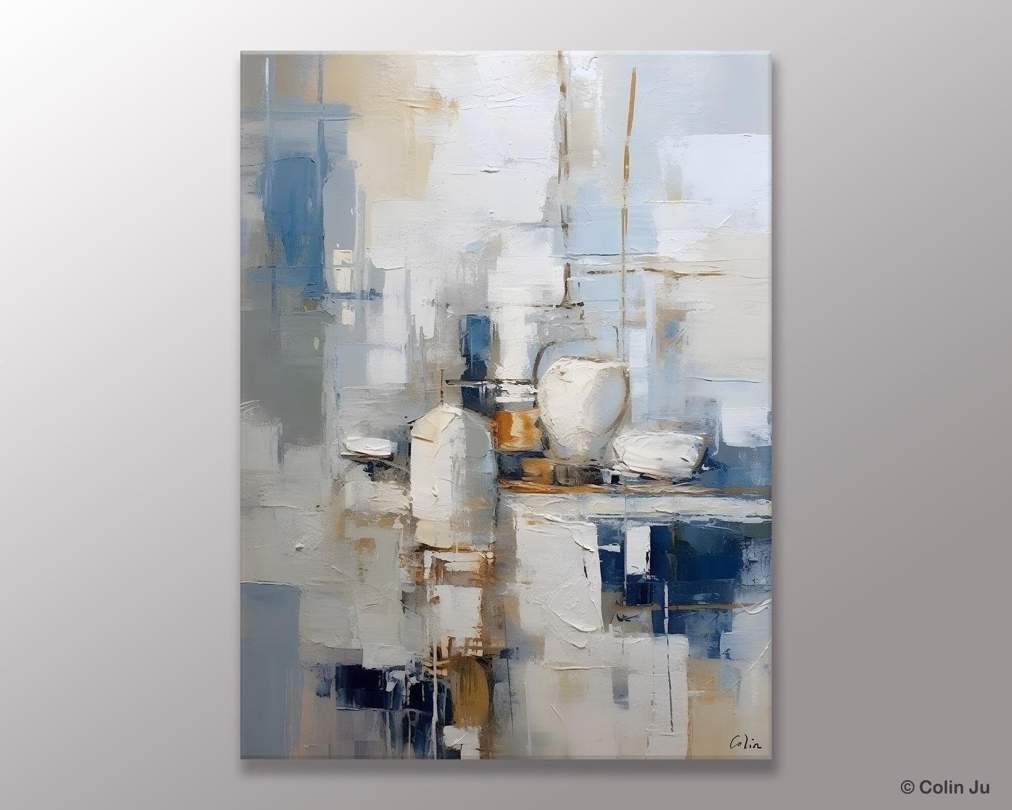 Oversized Contemporary Acrylic Paintings, Modern Abstract Paintings, Original Canvas Wall Art, Extra Large Canvas Painting for Living Room-LargePaintingArt.com