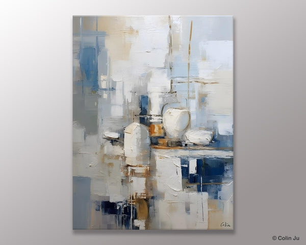 Oversized Contemporary Acrylic Paintings, Modern Abstract Paintings, Original Canvas Wall Art, Extra Large Canvas Painting for Living Room-LargePaintingArt.com