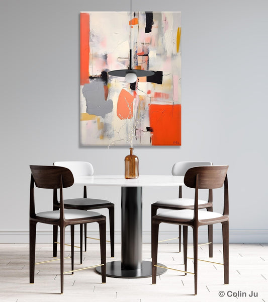 Acrylic Painting on Canvas, Contemporary Painting, Canvas Paintings for Dining Room, Extra Large Modern Wall Art, Original Abstract Painting-LargePaintingArt.com