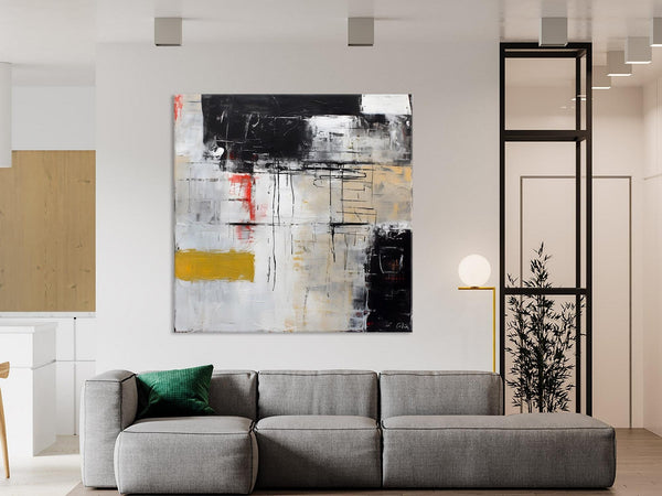 Large Abstract Art for Bedroom, Original Abstract Wall Art, Simple Modern Acrylic Artwork, Modern Canvas Paintings, Contemporary Canvas Art-LargePaintingArt.com