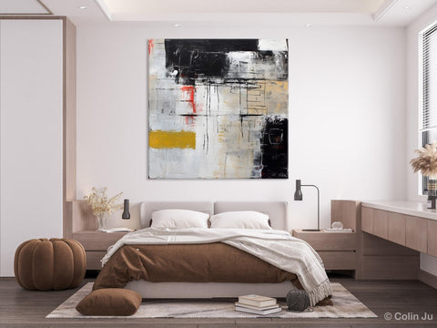 Large Abstract Art for Bedroom, Original Abstract Wall Art, Simple Modern Acrylic Artwork, Modern Canvas Paintings, Contemporary Canvas Art-LargePaintingArt.com