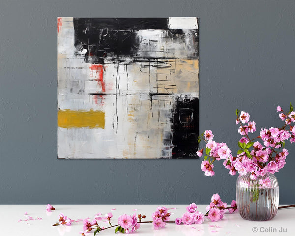Large Abstract Art for Bedroom, Original Abstract Wall Art, Simple Modern Acrylic Artwork, Modern Canvas Paintings, Contemporary Canvas Art-LargePaintingArt.com
