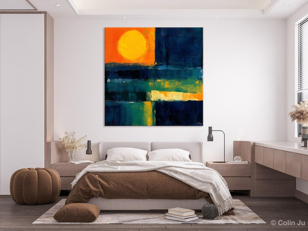 Large Abstract Painting for Dining Room, Modern Acrylic Artwork, Simple Canvas Paintings, Contemporary Canvas Art, Original Modern Wall Art-LargePaintingArt.com