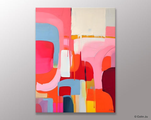 Contemporary Acrylic Painting on Canvas, Simple Abstract Art, Large Painting for Dining Room, Original Canvas Artwork, Wall Art Paintings-LargePaintingArt.com