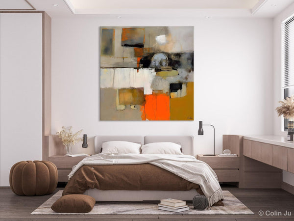 Contemporary Canvas Art, Modern Acrylic Artwork, Buy Art Paintings Online, Original Modern Paintings, Large Abstract Painting for Bedroom-LargePaintingArt.com