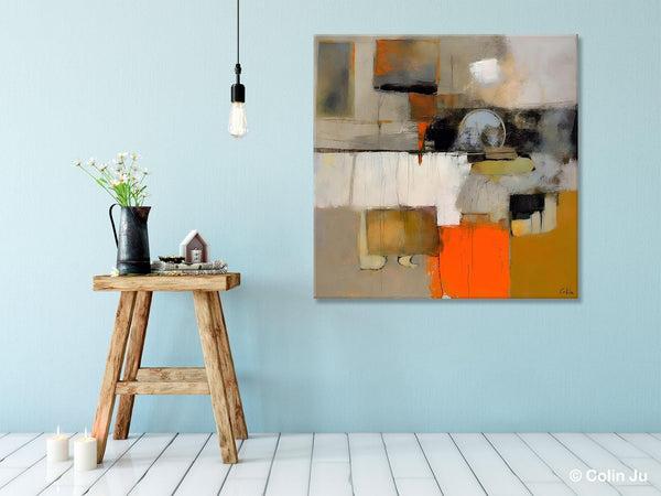 Contemporary Canvas Art, Modern Acrylic Artwork, Buy Art Paintings Online, Original Modern Paintings, Large Abstract Painting for Bedroom-LargePaintingArt.com