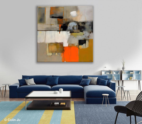 Contemporary Canvas Art, Modern Acrylic Artwork, Buy Art Paintings Online, Original Modern Paintings, Large Abstract Painting for Bedroom-LargePaintingArt.com