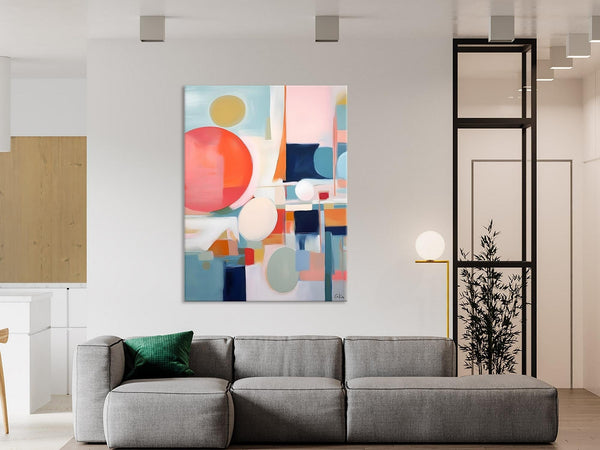 Large Contemporary Wall Art, Acrylic Painting on Canvas, Extra Large Paintings for Dining Room, Modern Paintings, Original Abstract Painting-LargePaintingArt.com