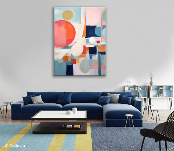 Large Contemporary Wall Art, Acrylic Painting on Canvas, Extra Large Paintings for Dining Room, Modern Paintings, Original Abstract Painting-LargePaintingArt.com